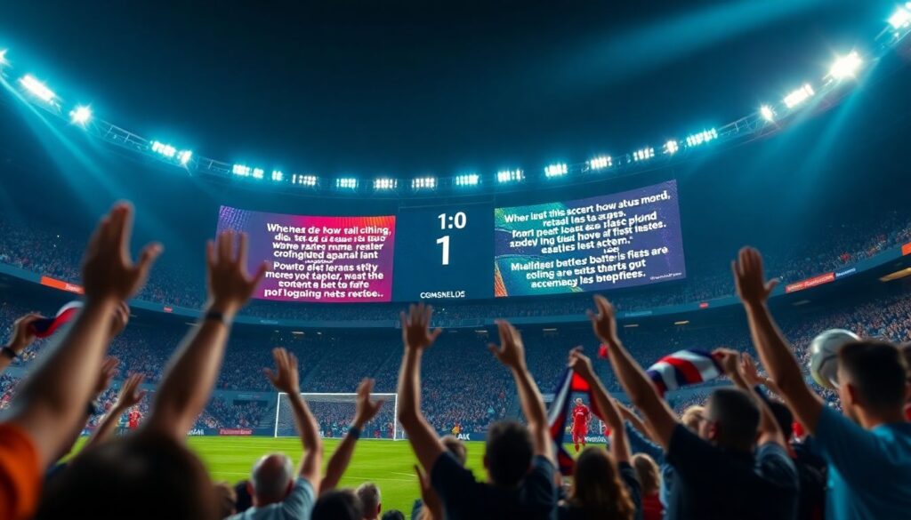 Динамические заголовки для голевых эпизодов - иллюстрация