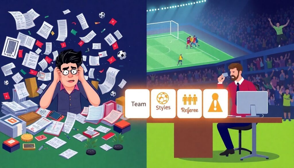 Карточки и пенальти: моментальная заметка - иллюстрация