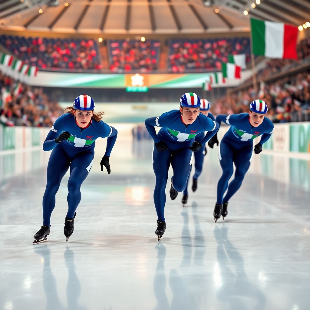 Сборная Италии по шорт-треку выиграла золото в смешанной эстафете Олимпиады‑2026
