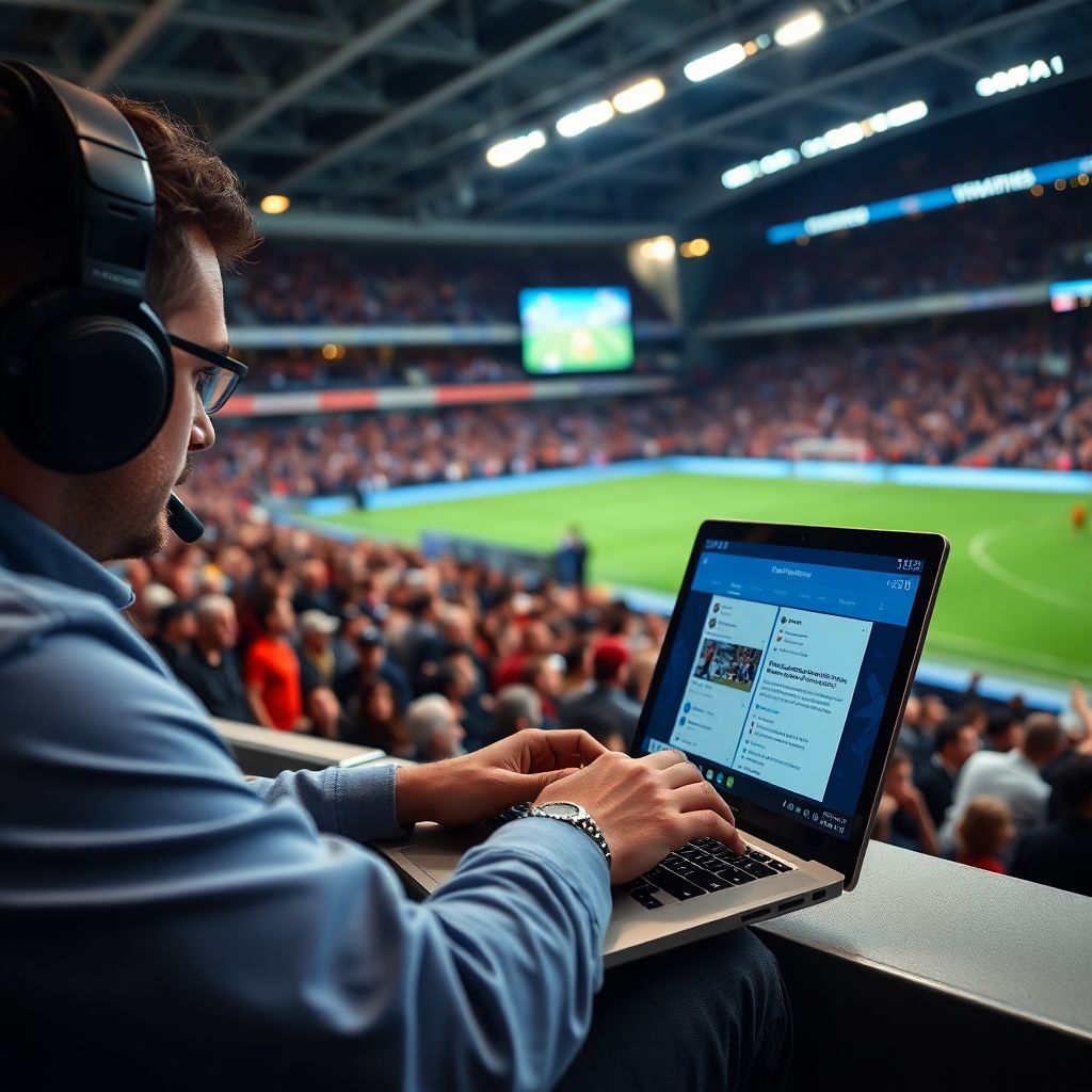 Где публиковать текстовые заметки о матче в реальном времени онлайн